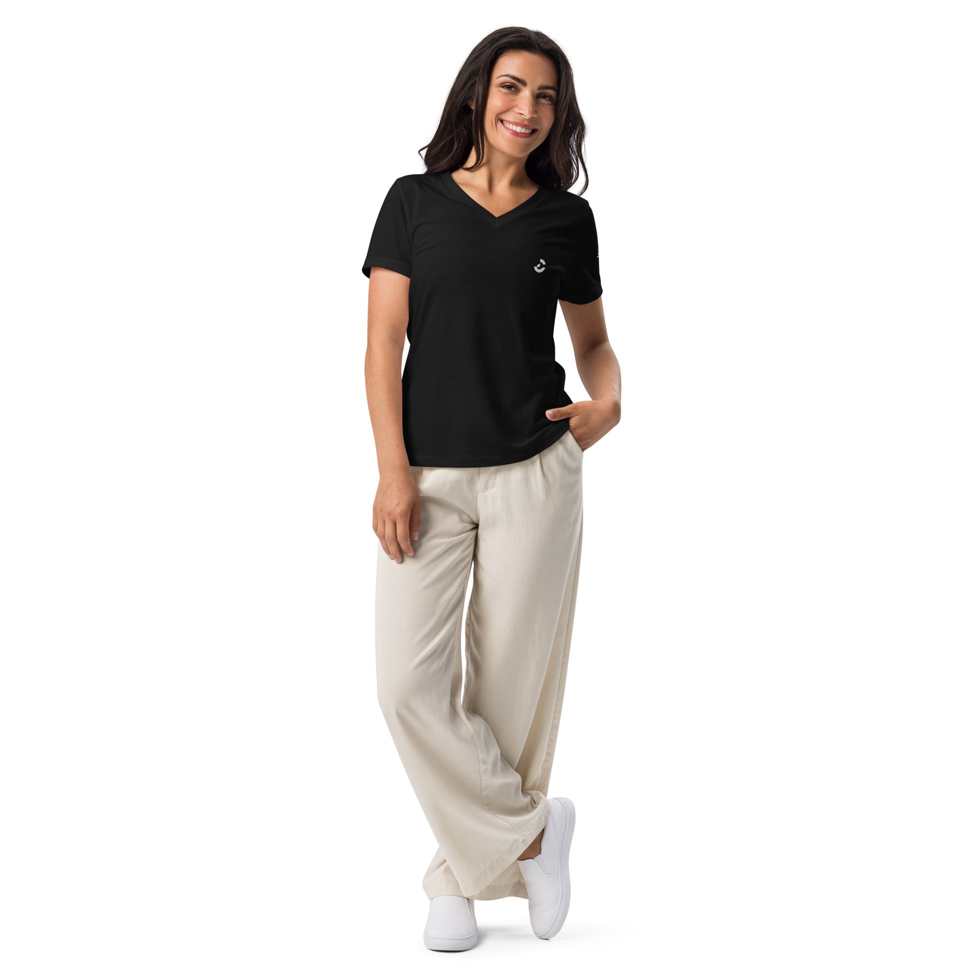 Women's Relaxed V - Neck T-Shirt - ClotheNest