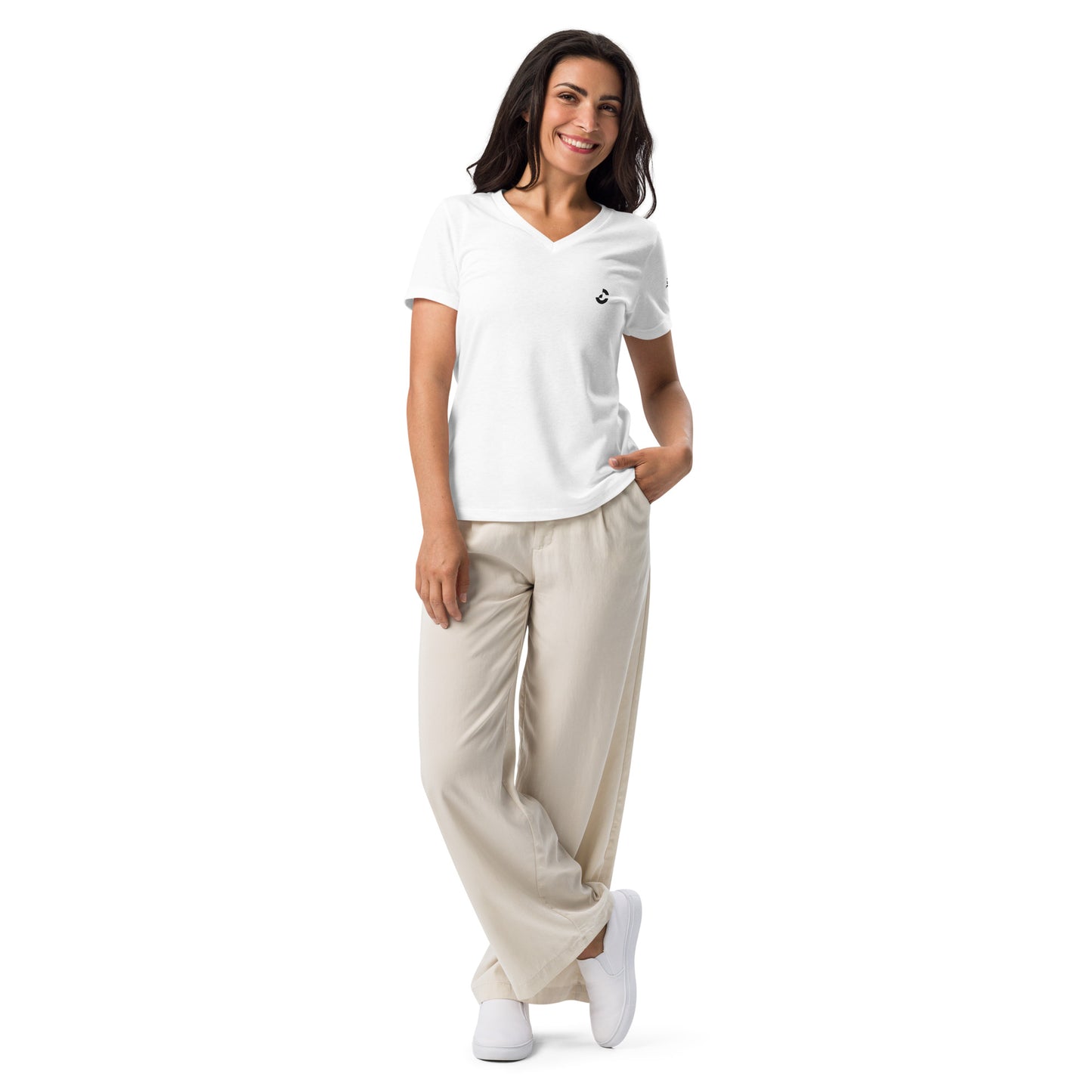 Women's Relaxed V - Neck T-Shirt - ClotheNest